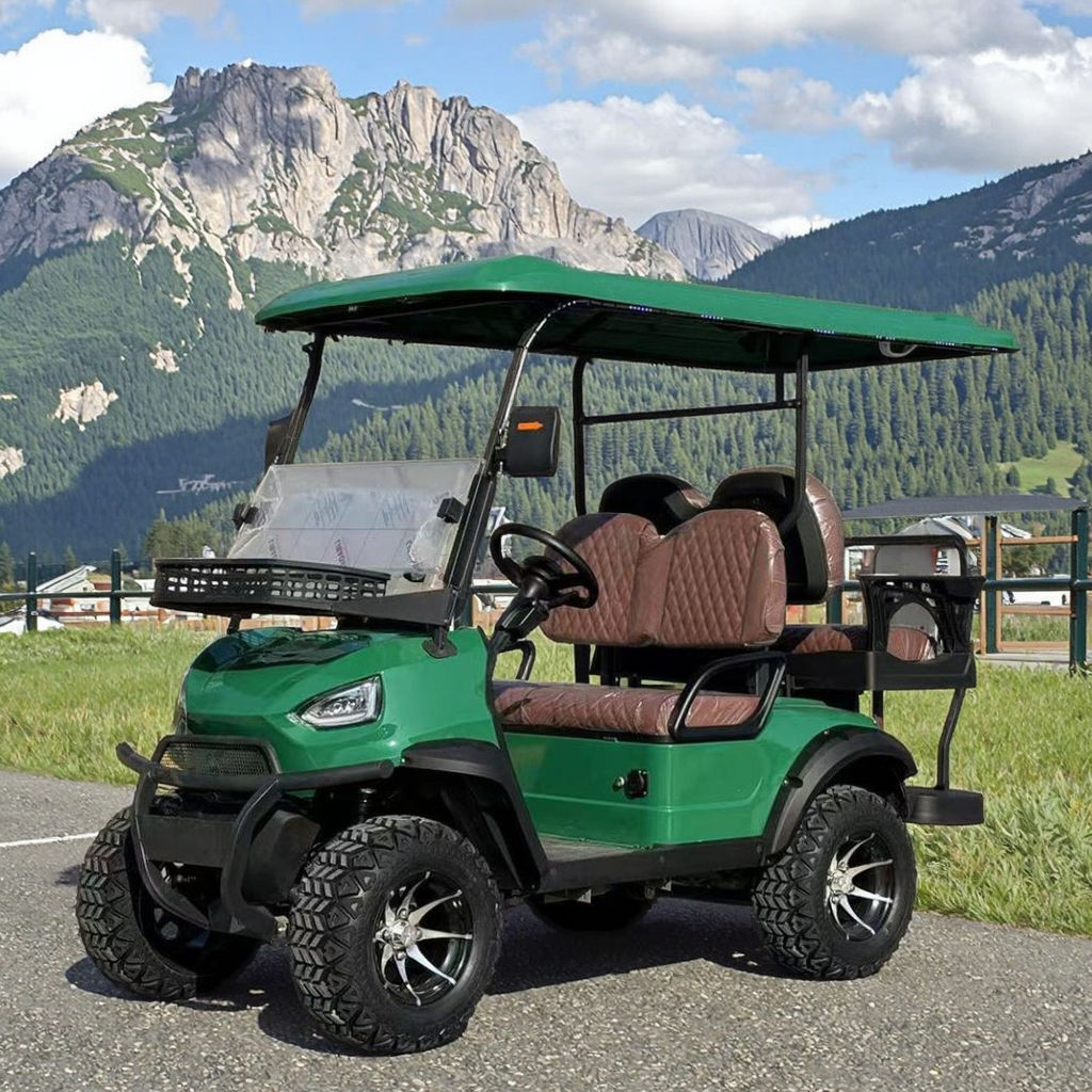 TONGCAI Compact 4-Seater Electric Golf Cart AC Motor 30-50km/h 90km Range Small Turning Radius 48V Battery Golf Course Cart