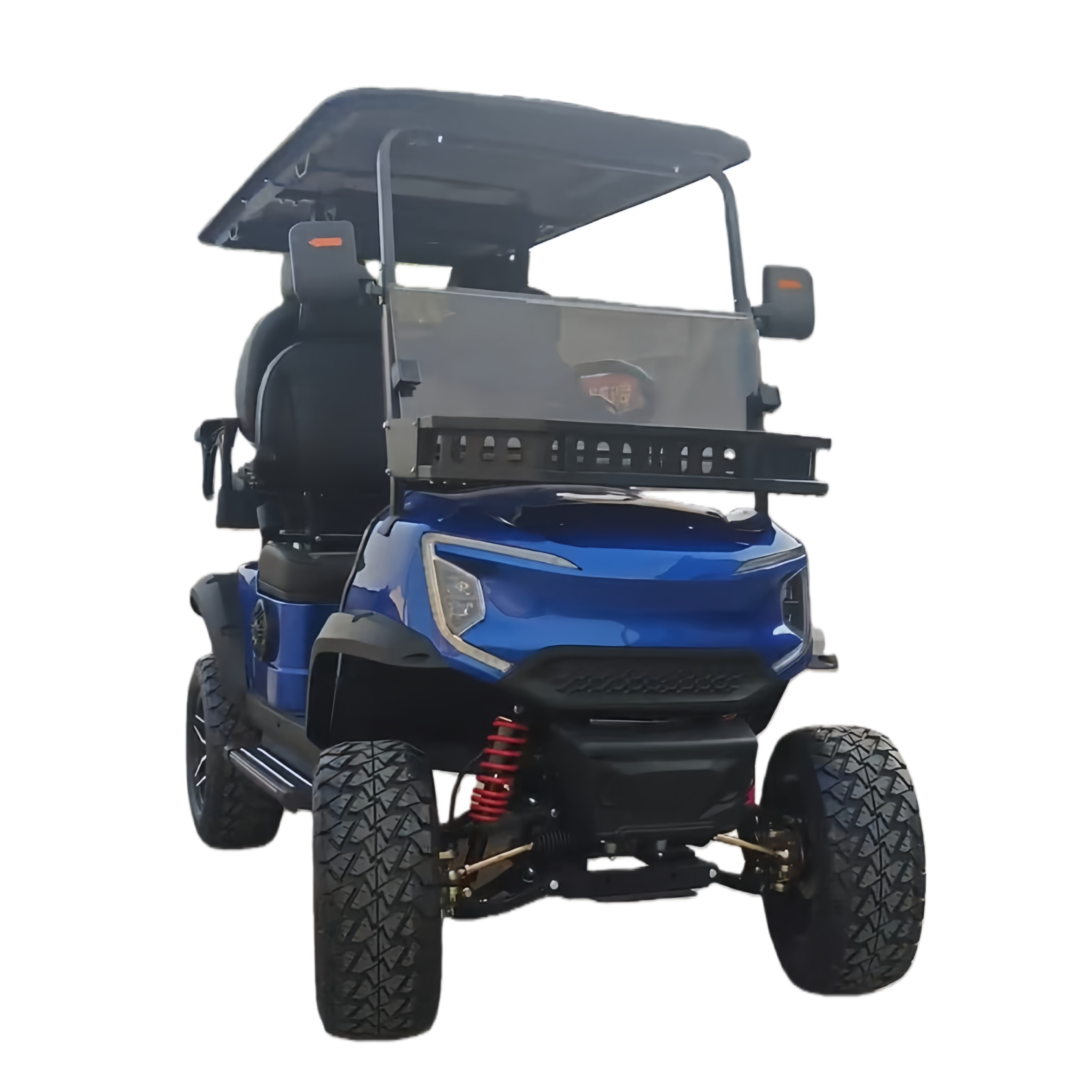 TONGCAI Electric High Speed Utility Golf Cart 4 Seats Steel Frame Rear Cargo Box 50-70km/h for Delivery Service Warehouse