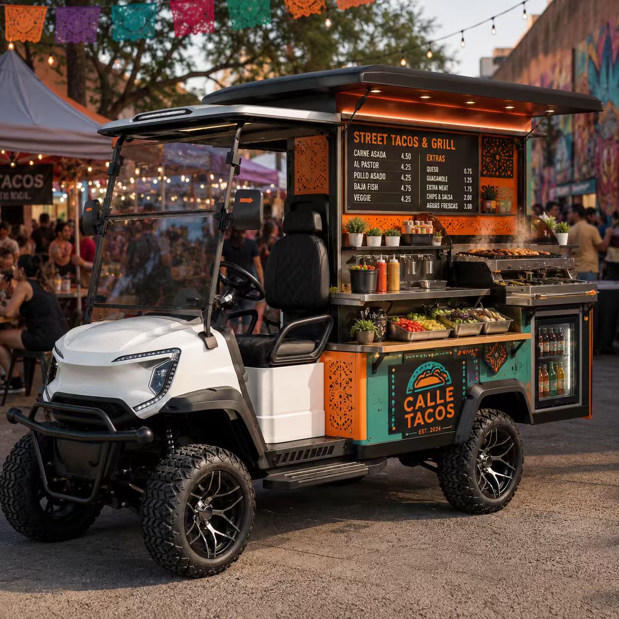 TONGCAI Custom Mobile Food Truck Electric Vending Cart for Coffee Ice Cream Hot Dog Juice