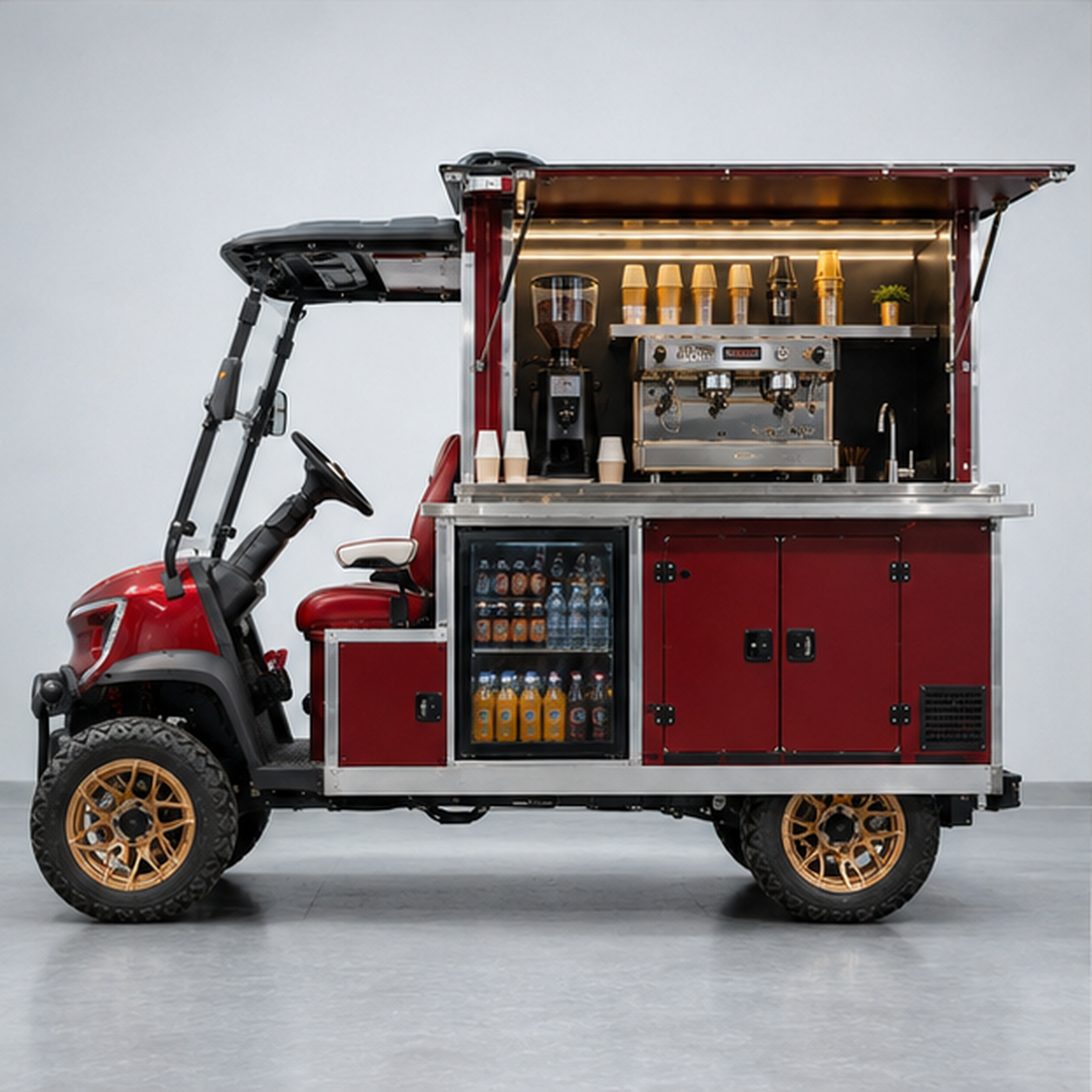 TONGCAI Custom Electric Mobile Food Cart Golf Cart Style Vending Truck for Outdoor Business