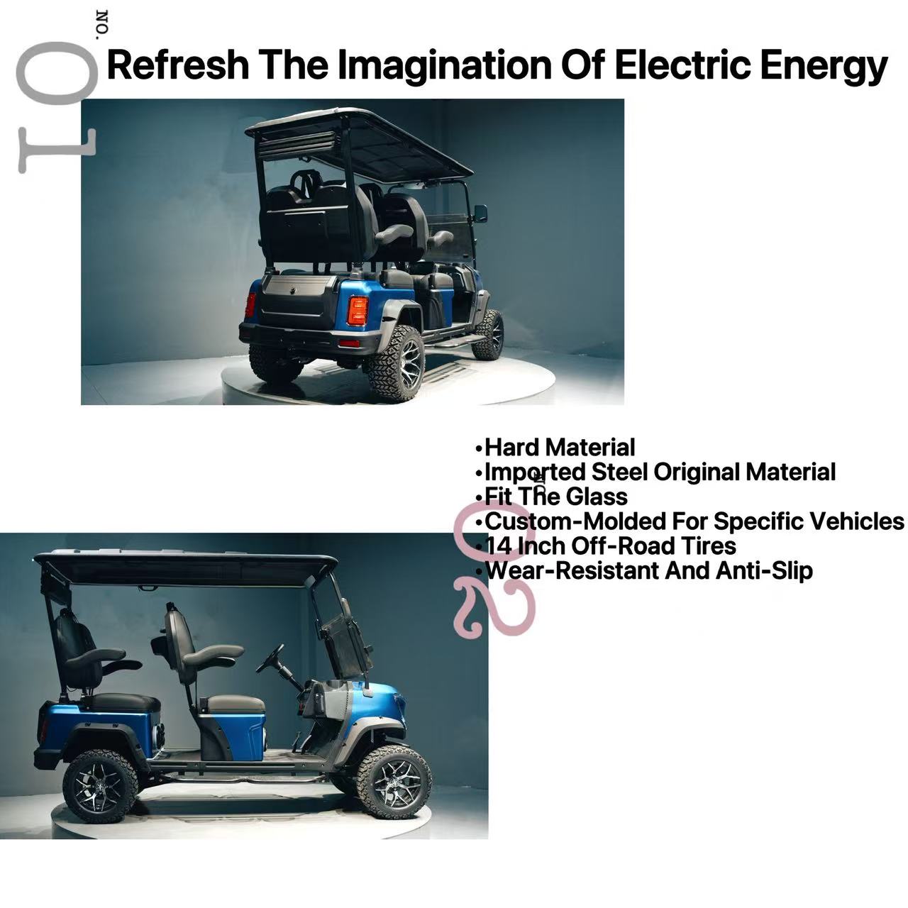 Electric vehicle side perspective