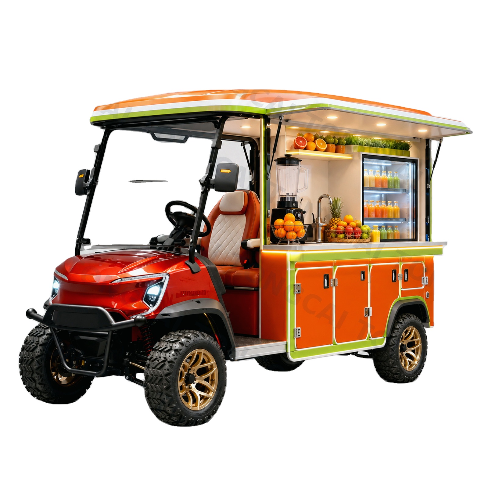 TONGCAI Custom Mobile Bakery Cart Electric Dessert Truck with Logo Branding