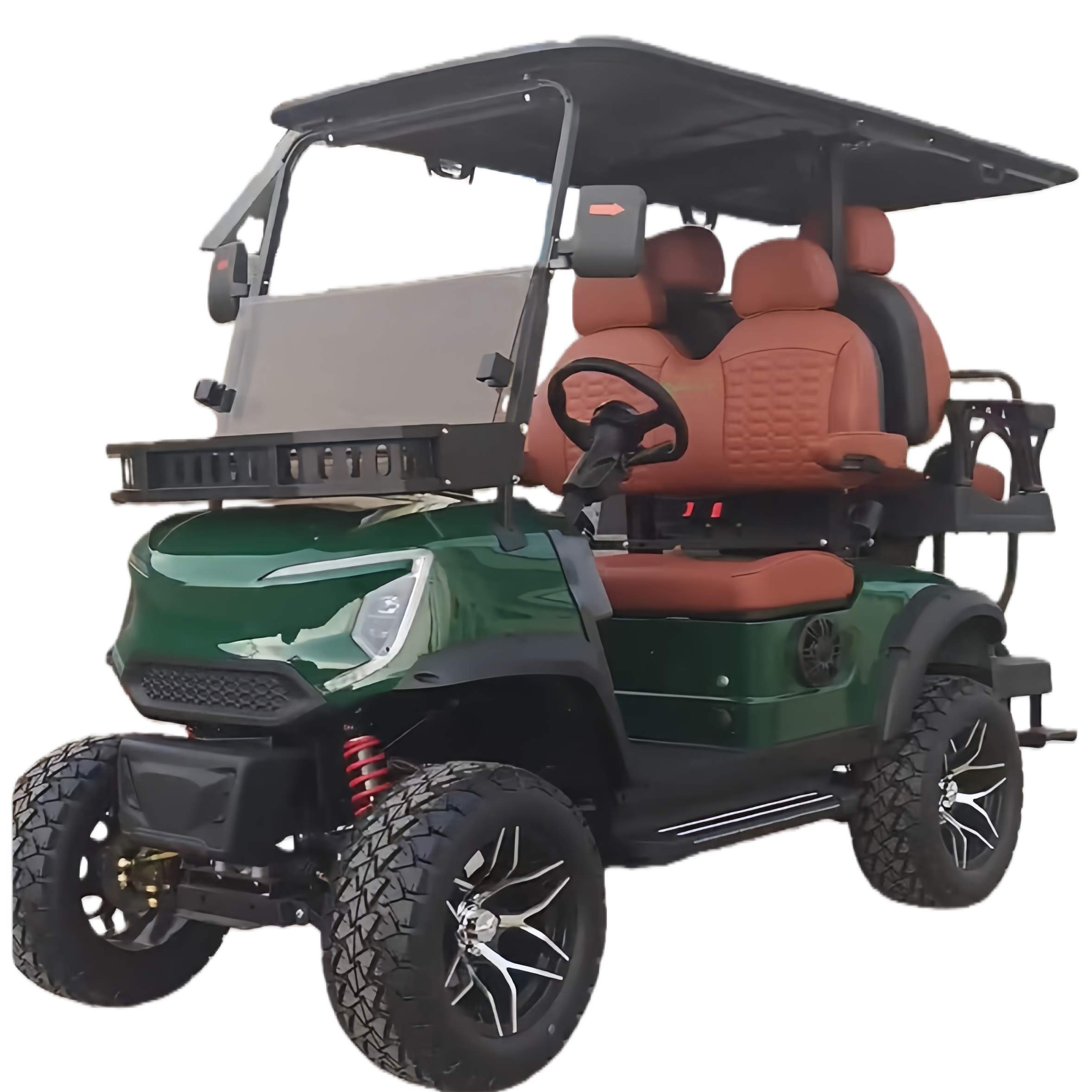 TONGCAI Electric Super Quiet Smooth Ride Golf Buggy 4 Seats Rear View Camera for Safe Shuttle Transportation and Guest Service