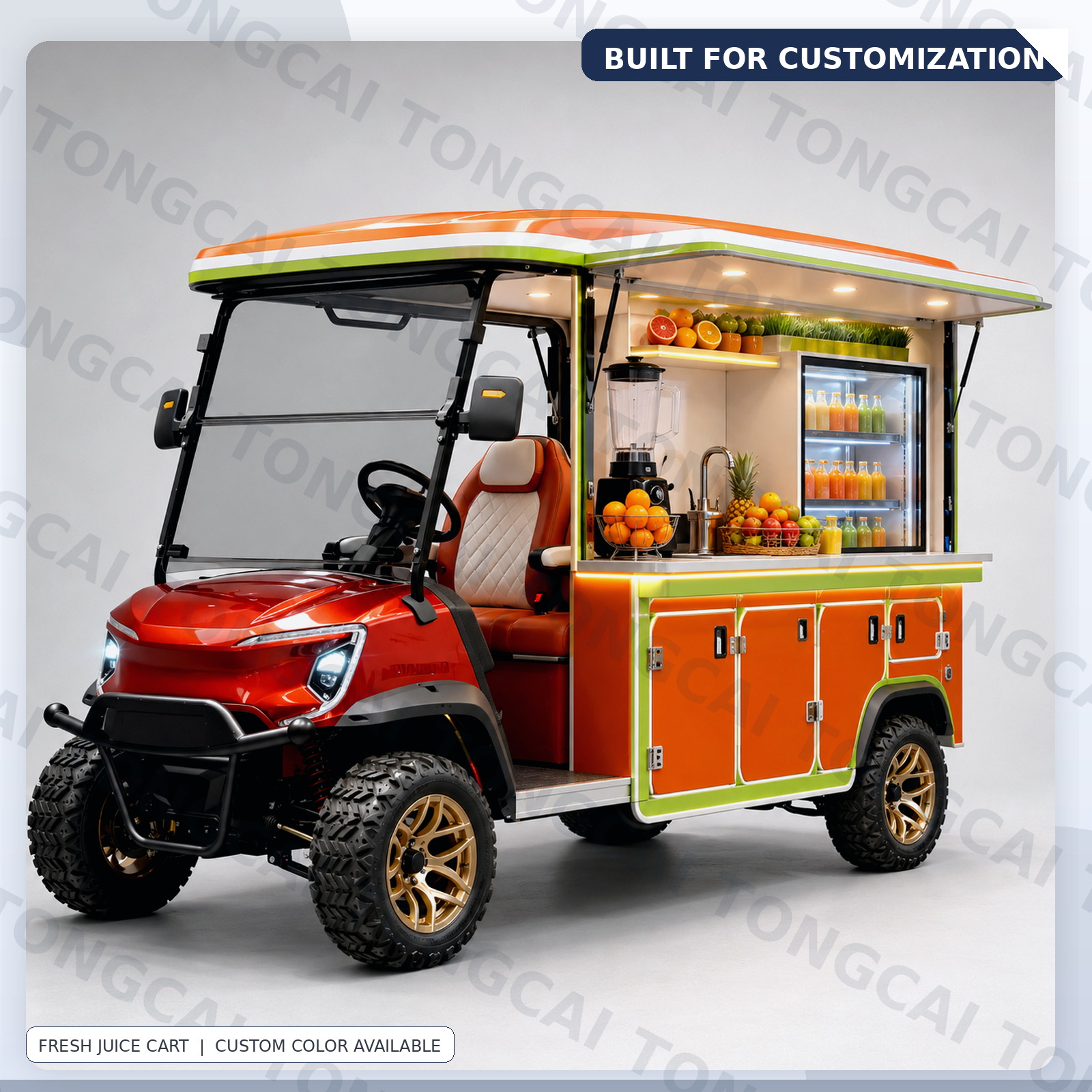 TONGCAI Mobile Waffle Cart Custom Electric Bakery Truck for Festival and Market