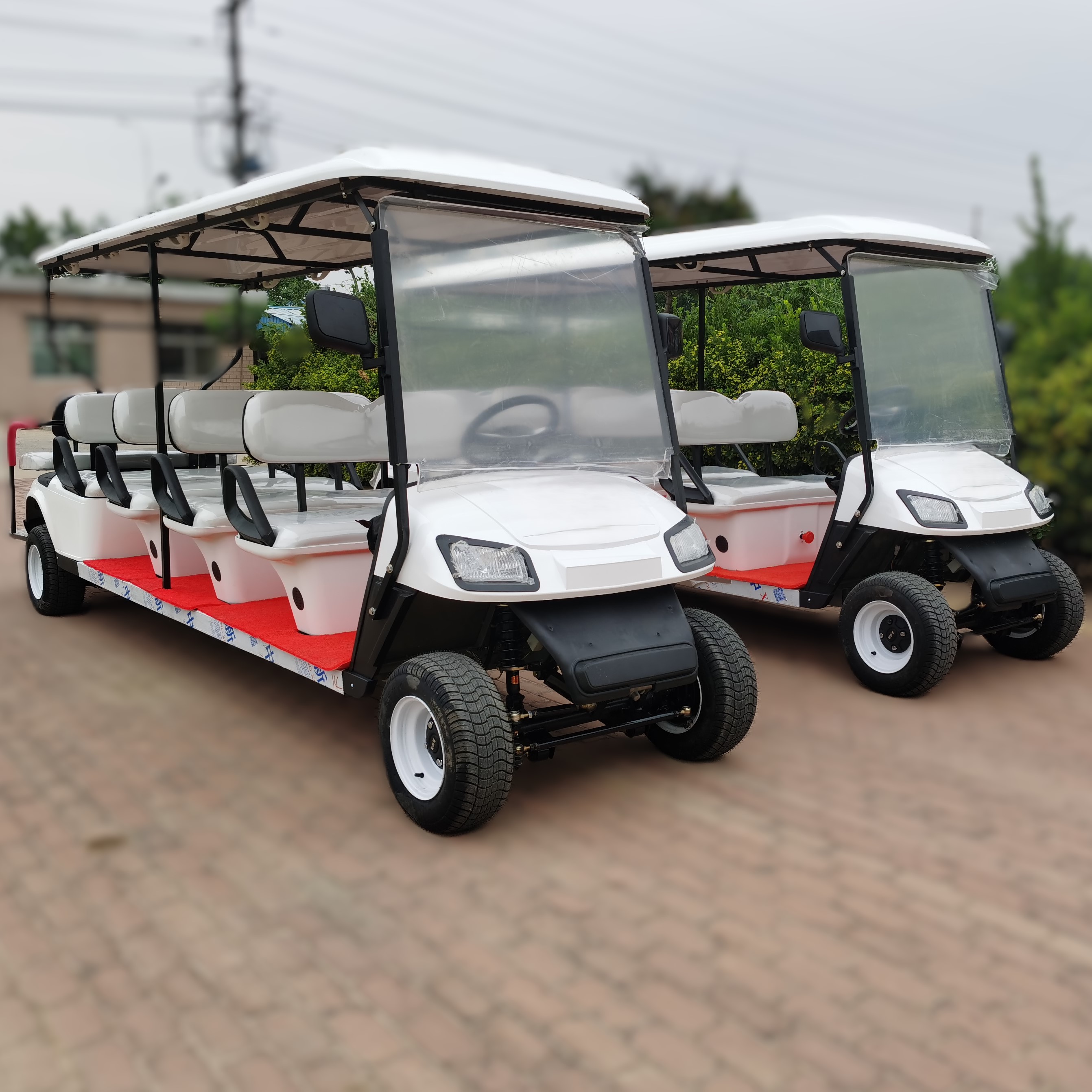 10 Seater Golf Cart Side Profile