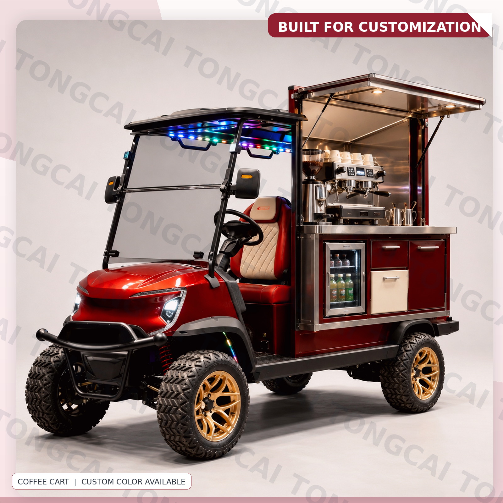 TONGCAI Small Electric Bakery Truck Custom Mobile Dessert Cart for Shopping Street
