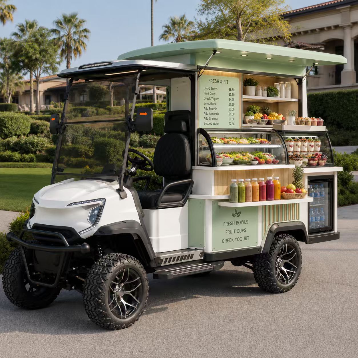 TONGCAI Premium Custom Stainless Steel Frame Dual Tandem Axle Mobile Vending Cart for Food Retail and Events