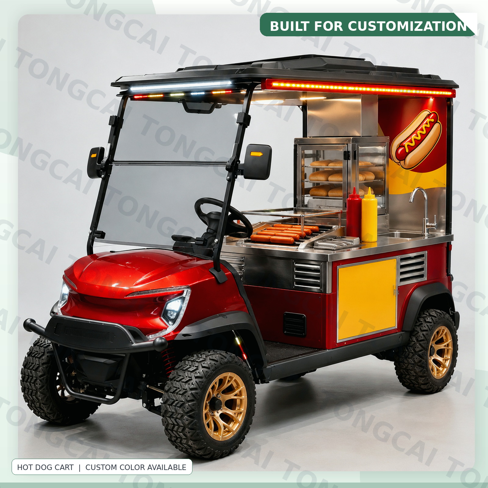 TONGCAI Small Electric Ice Cream Truck Custom Mobile Dessert Cart for Scenic Spot
