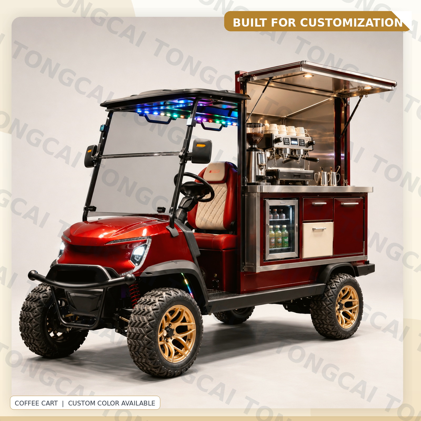 TONGCAI Electric Mobile Pastry Cart Customized Dessert Vending Vehicle