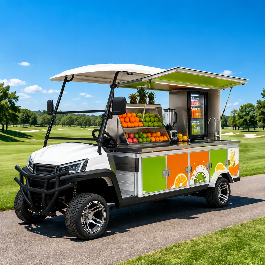 TONGCAI Electric Outdoor Vending Cart Custom Mobile Vehicle for Beach Park and Campus