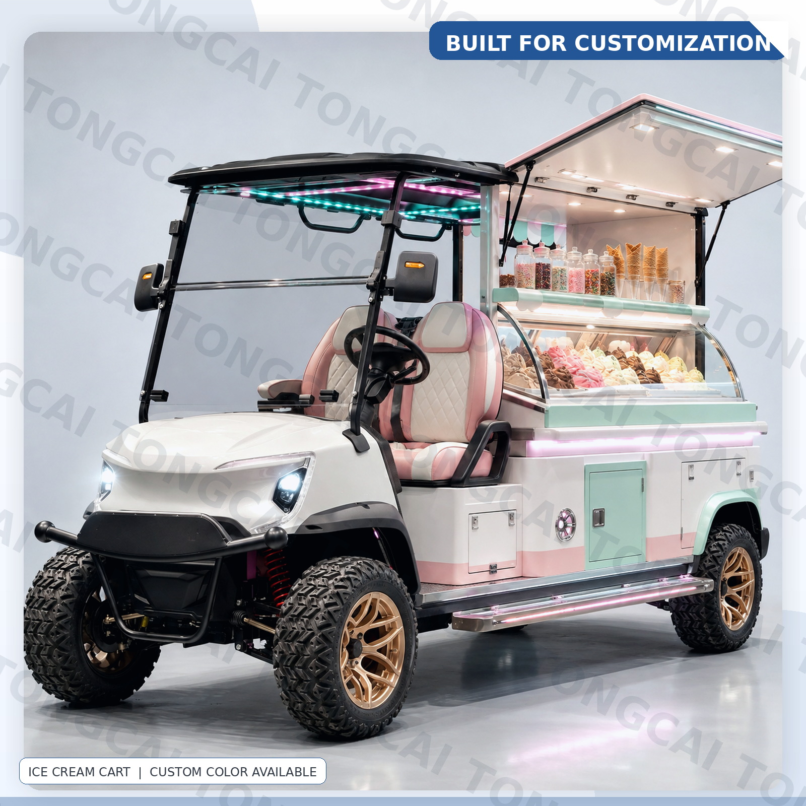 TONGCAI Mobile Waffle Cart Custom Electric Bakery Truck for Festival and Market