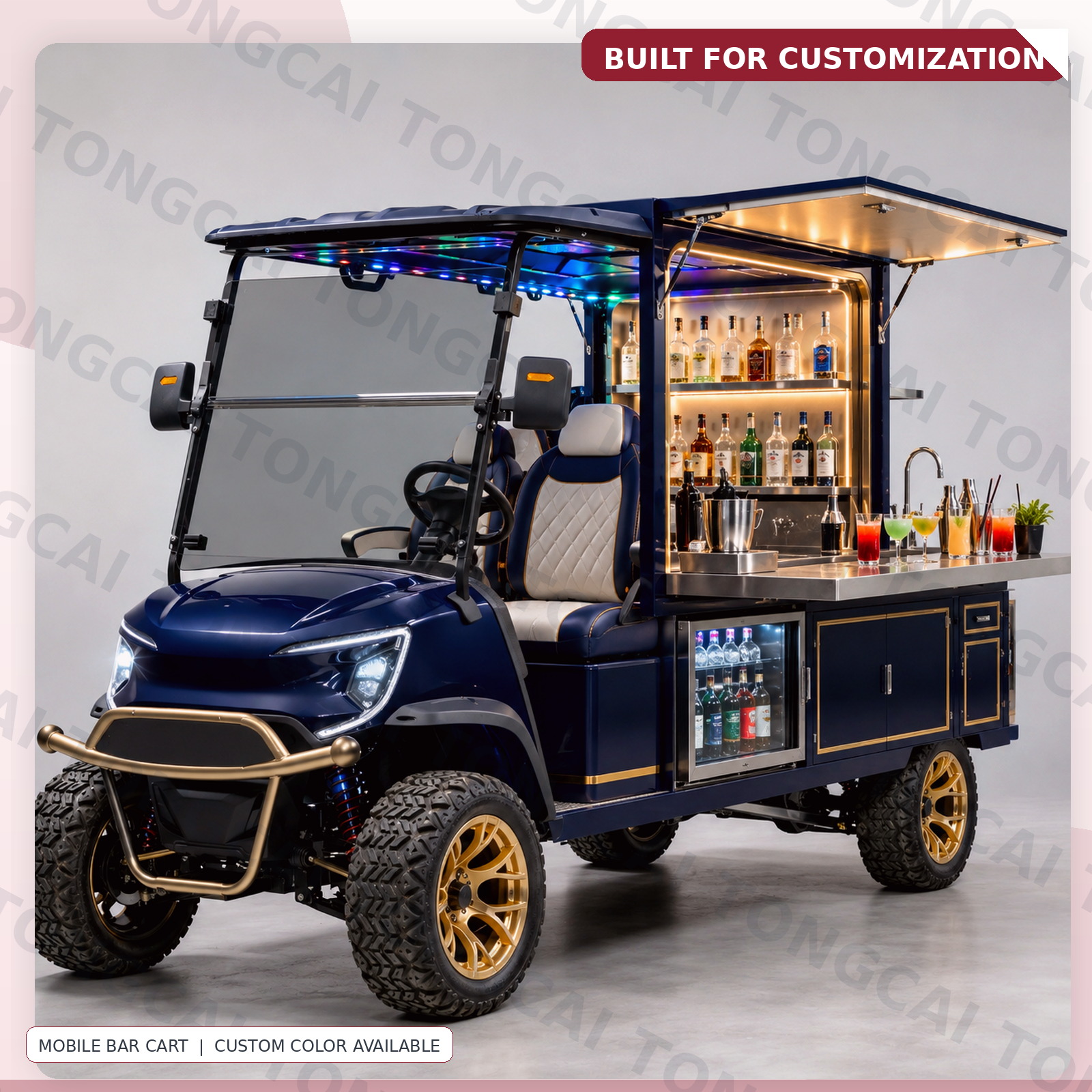 TONGCAI Custom Built Bakery Food Cart Electric Mobile Snack Sales Truck