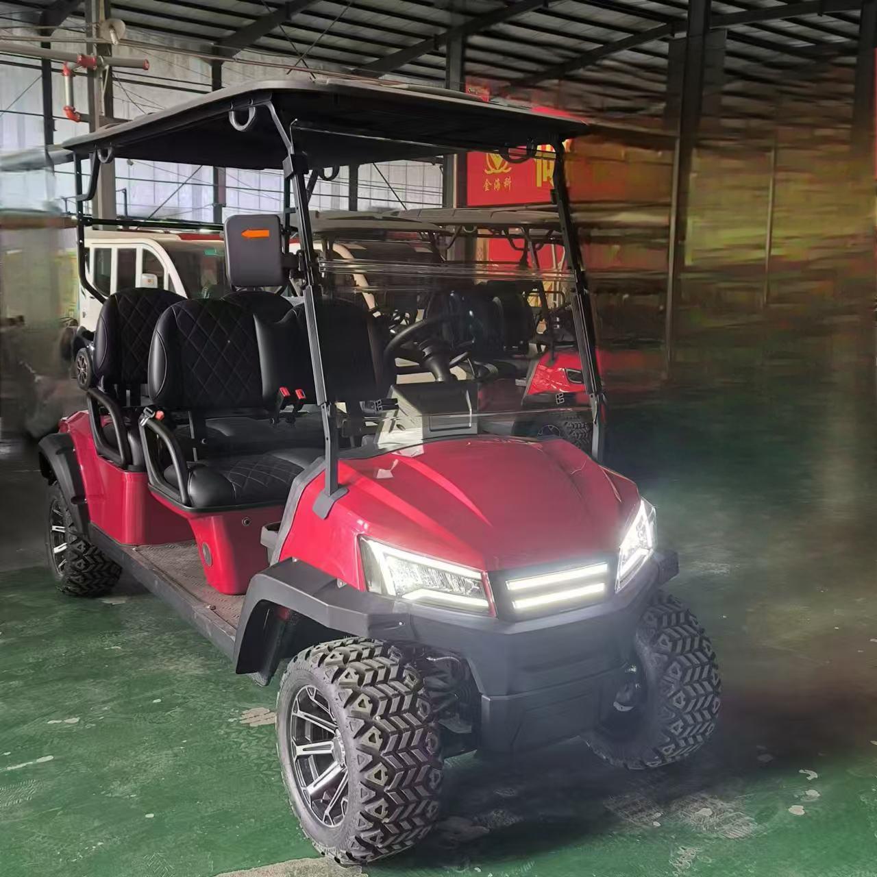 TongCai Electric Independent Suspension Golf Cart 72V Long Range Battery & All-Terrain Tires 3-4 Seats 70-90km Range
