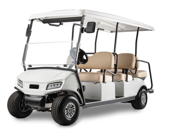 6 Seater Resort Sightseeing Cart with Tempered Glass Windshield