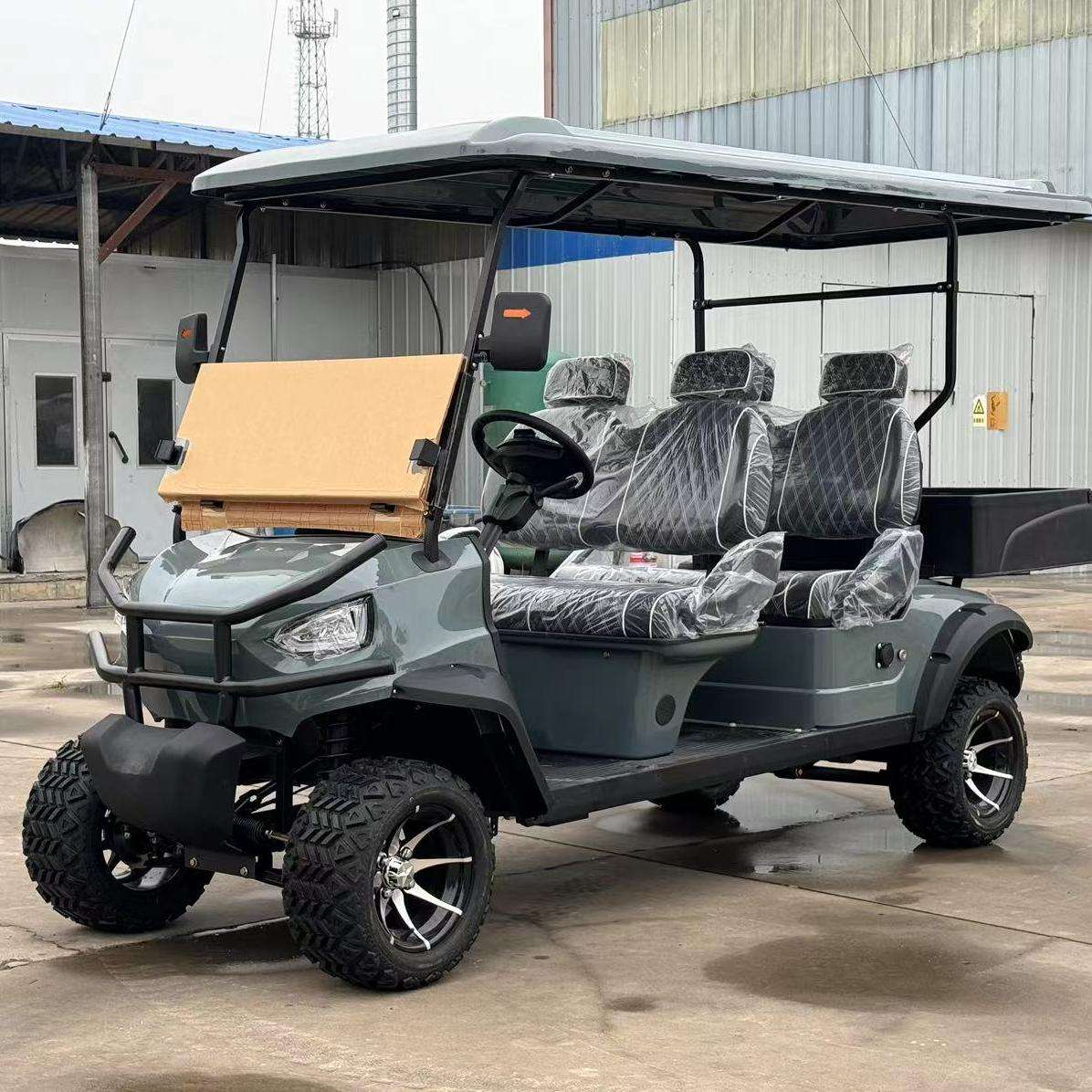 TONGCAI Compact 4-Seater Electric Golf Cart AC Motor 30-50km/h 90km Range Small Turning Radius 48V Battery Golf Course Cart