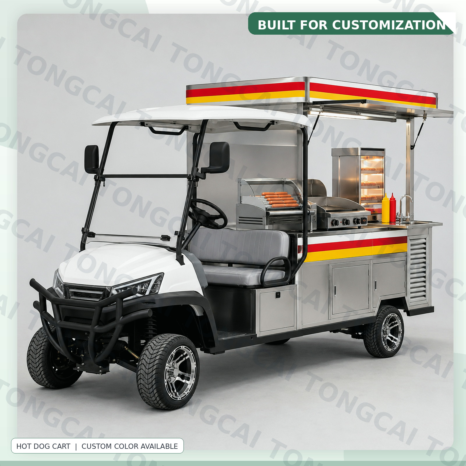 TONGCAI Electric Outdoor Vending Cart Custom Mobile Vehicle for Beach Park and Campus