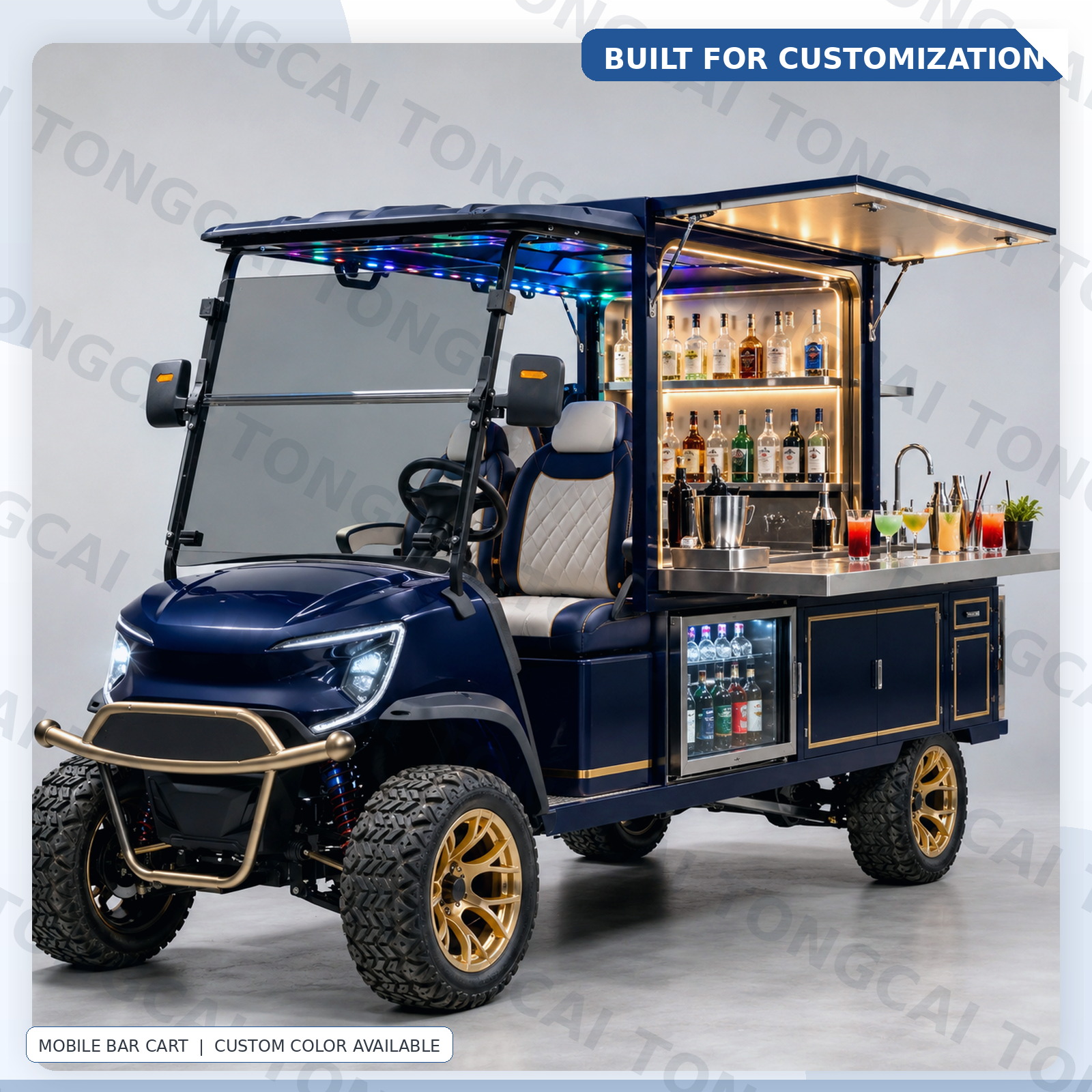 TONGCAI Small Electric Ice Cream Truck Custom Mobile Dessert Cart for Scenic Spot